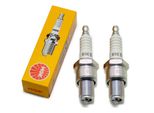 Set Di Candele Ngk 2X B9ES, Filettatura Lunga 19,0 Mm Ø 14,0 Mm, 2108 / 2611 / 7148