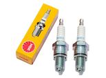 Set Di Candele Ngk 2X BPR8ES Candela Con Soppressione Delle Interferenze, Filettatura Lunga 19,0 Mm Ø 14,0 Mm Esagono 20,8 Mm, Distanza Tra Gli Elettrodi 0,75 Mm, Valore Termico 8, 3923 / 5170
