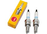 Set Di Candele Ngk 2X IMR8C-9HES Candela All'iridio Con Soppressione Delle Interferenze, Filettatura Lunga 19,0 Mm Ø 10,0 Mm Esagono 16,0 Mm, Distanza Tra Gli Elettrodi 0,90 Mm, Potere Calorifico 8, 5990