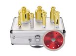 Set Di Seghe A Tazza Diamantate Vevor Diametro 20/27/35/55/68 Mm, Set Di Seghe A Tazza Diamantate 5X Con Altezza Del Segmento Di 15 Mm E Lunghezza Della Punta Di 60 Mm Per La Foratura Di Materiali Duri Come Ceramica, Marmo, Muratura