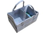 Borsa Fasciatoio In Feltro - Grigio - Feltro - 32 X 22 X 19 Cm - Borsa Fasciatoio - Organizzatore Portatile Con Pratici Scomparti - Borsa Fasciatoio