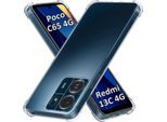 Custodia Per Xiaomi Poco C65 / Redmi 13C Custodia Morbida E Trasparente Per Telefoni Cellulari Con Angoli Rinforzati Paraurti Protettivi
