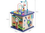 Cubo Attività Montessori Buxibo - Lavagna Attività Per Lo Sviluppo Dell'intelligenza - Casetta Interattiva Per Bambini - Abilità E Capacità Motorie