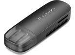 Vention CLEB0 Lettore Di Schede Di Memoria 2 In 1, USB-A 2.0 (Sd+Tf), Nero