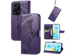 Per Honor 200 Lite Custodia A Portafoglio In Pelle Finta Per Cellulare Custodia Con Design A Farfalla Custodie Viola