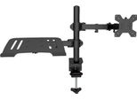 Supporto Doppio Per Monitor, Rotazione Di 360 Gradi, Supporto A Parete Per Monitor + Supporto Per Posizionamento Del Monitor, Adatto Per Monitor Da 17-32 Pollici, Supporta Il Sollevamento