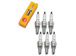 Set Di Candele Di Accensione Ngk 6X CR10EK Con Soppressione Delle Interferenze, Filettatura Lunga 19,0 Mm Ø 10,0 Mm Esagono 16,0 Mm, Distanza Tra Gli Elettrodi A 2 Masse 0,75 Mm, Potere Calorifico 10, 2360
