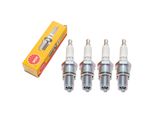 Set Di Candele Ngk 4X B7ES, Filettatura Lunga 19,0 Mm Ø 14,0 Mm Esagono 20,8 Mm, Distanza Tra Gli Elettrodi 0,75 Mm, Potere Calorifico 7, 1111 / 2877
