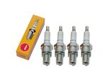 Set Di Candele Di Accensione Ngk 4X BR9ECS Con Soppressione Delle Interferenze, Filettatura Lunga 19,0 Mm Ø 14,0 Mm Esagono 20,8 Mm, Distanza Tra Gli Elettrodi 0,75 Mm, Potere Calorifico 9, 3570 / 4677
