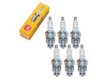 Set Di Candele Ngk 6X BR7HS Con Soppressione Delle Interferenze, Filettatura Corta 12,7 Mm Ø 14,0 Mm Esagono 20,8 Mm, Distanza Tra Gli Elettrodi 0,75 Mm, Potere Calorifico 7, 4122 / 4737 / 5417 / 7852