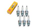 Set Di Candele Ngk 6X BR8HS Con Soppressione Delle Interferenze, Filettatura Corta 12,7 Mm Ø 14,0 Mm Esagono 20,8 Mm, Distanza Tra Gli Elettrodi 0,75 Mm, Potere Calorifico 8, 4322 / 4915 / 4967 / 6715