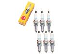 Set Di Candele Ngk 6X CPR8E Con Soppressione Delle Interferenze, Filettatura Lunga 19,0 Mm Ø 10,0 Mm Esagono 16,0 Mm, Distanza Tra Gli Elettrodi 0,75 Mm, Potere Calorifico 8, 7411