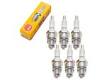 Set Di Candele Ngk 6X B9HS, Filettatura Corta 12,7 Mm Ø 14,0 Mm Esagono 20,8 Mm, Distanza Tra Gli Elettrodi 0,75 Mm, Potere Calorifico 9, 5810