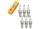 Set Di Candele Di Accensione Ngk 6X DPR6EA-9 Con Soppressione Delle Interferenze, Filettatura Lunga 19,0 Mm Ø 12,0 Mm Esagono 18,0 Mm, Distanza Tra Gli Elettrodi 0,90 Mm, Potere Calorifico 6, 5531