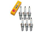 Set Di Candele Di Accensione Ngk 6X DR8ES Con Soppressione Delle Interferenze, Filettatura Lunga 19,0 Mm Ø 12,0 Mm Esagono 18,0 Mm, Distanza Tra Gli Elettrodi 0,75 Mm, Potere Calorifico 8, 2204 / 5423