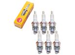 Set Di Candele Di Accensione Ngk 6X BR9HS Con Soppressione Delle Interferenze, Filettatura Corta 12,7 Mm Ø 14,0 Mm Esagono 20,8 Mm, Distanza Tra Gli Elettrodi 0,75 Mm, Potere Calorifico 9, 4522