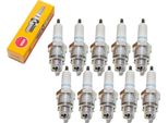 Set Di Candele Di Accensione Ngk 10X BR6HSA Con Soppressione Delle Interferenze, Filettatura Corta 12,7 Mm Ø 14,0 Mm Esagono 20,8 Mm, Distanza Tra Gli Elettrodi 0,75 Mm, Potere Calorifico 6, 4296 / 4461