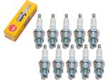 Set Di Candele Ngk 10X BR8HS Con Soppressione Delle Interferenze, Filettatura Corta 12,7 Mm Ø 14,0 Mm Esagono 20,8 Mm, Distanza Tra Gli Elettrodi 0,75 Mm, Potere Calorifico 8, 4322 / 4915 / 4967 / 6715
