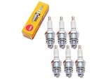 Set Di Candele Ngk 6X B8HS, Filettatura Corta 12,7 Mm Ø 14,0 Mm Esagono 20,8 Mm, Distanza Tra Gli Elettrodi 0,75 Mm, Potere Calorifico 8, 3014 / 5510