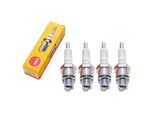 Set Di Candele Ngk 4X BR9HS Con Soppressione Delle Interferenze, Filettatura Corta 12,7 Mm Ø 14,0 Mm Esagono 20,8 Mm, Distanza Tra Gli Elettrodi 0,75 Mm, Potere Calorifico 9, 4522