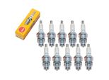 Set Di Candele Ngk 10X BR7HS Con Soppressione Delle Interferenze, Filettatura Corta 12,7 Mm Ø 14,0 Mm Esagono 20,8 Mm, Distanza Tra Gli Elettrodi 0,75 Mm, Potere Calorifico 7, 4122 / 4737 / 5417 / 7852