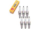 Set Di Candele Di Accensione Ngk 6X CPR9EA-9 Con Soppressione Delle Interferenze, Filettatura Lunga 19,0 Mm Ø 10,0 Mm Esagono 16,0 Mm, Distanza Tra Gli Elettrodi 0,90 Mm, Potere Calorifico 9, 2308