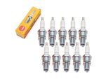 Set Di Candele Ngk 10X B7ES, Filettatura Lunga 19,0 Mm Ø 14,0 Mm Esagono 20,8 Mm, Distanza Tra Gli Elettrodi 0,75 Mm, Potere Calorifico 7, 1111 / 2877
