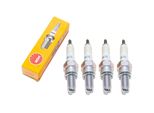Set Di Candele Di Accensione Ngk 4X CR7E Con Soppressione Delle Interferenze, Filettatura Lunga 19,0 Mm Ø 10,0 Mm Esagono 16,0 Mm, Distanza Tra Gli Elettrodi 0,75 Mm, Potere Calorifico 7, 4509 / 4578 / 7513