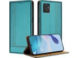 Custodia Per Motorola Moto G Power 5G 2023 In Pelle Flip Cover Con Funzione Stand Verde