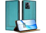 Custodia Per Oneplus Nord N300 In Pelle Con Funzione Di Supporto Verde