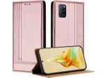 Custodia Per Oppo A52 A72 A92 4G In Pelle Con Funzione Stand Rosa