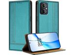 Custodia Per Oneplus Nord N20 5G In Pelle Con Funzione Stand Verde