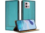 Custodia Per Motorola Moto G Stylus 4G 2023 In Pelle Con Funzione Stand Verde