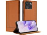 Custodia Per Itel A60 / Itel A60S In Pelle Con Funzione Stand Brown