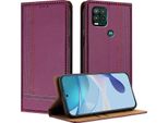 Custodia Per Motorola Moto G Stylus 5G 2021 Custodia Flip In Pelle Con Funzione Stand Viola