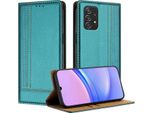 Custodia Per Samsung Galaxy A52S A52 5G/4G In Pelle Con Funzione Stand Verde