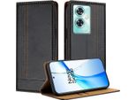 Custodia Per Telefono Cellulare Per Oneplus Nord CE3 In Pelle Flip Custodia Protettiva Con Funzione Di Stand Nero