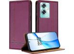 Custodia Per Telefono Cellulare Per Oneplus Nord CE3 In Pelle Flip Custodia Protettiva Con Funzione Stand Viola