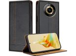 Custodia Per Telefono Cellulare Per Realme 11 4G In Pelle Flip Custodia Protettiva Con Funzione Di Stand Nero