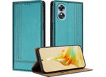 Custodia Per Oppo A17 In Pelle Con Funzione Di Supporto Verde