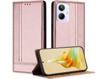 Custodia Per Telefono Cellulare Per Realme 10 4G In Pelle Flip Custodia Protettiva Con Funzione Di Stand Rosa