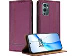 Custodia Per Oneplus 9 Pro In Pelle Con Funzione Di Supporto Viola
