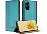 Custodia Per Oppo A1 5G In Pelle Con Funzione Di Supporto Verde