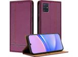 Custodia Per Telefono Cellulare Per Samsung Galaxy A51 4G In Pelle Flip Custodia Protettiva Con Funzione Stand Viola