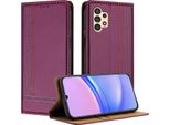 Custodia Per Samsung Galaxy A04S A04 A13 5G/4G Custodia Flip In Pelle Con Funzione Stand Viola