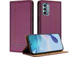 Custodia Per Motorola Moto G Stylus 5G 2022 Pelle Flip Cover Con Stand Viola