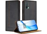 Custodia Per Telefono Cellulare Per Oneplus Nord Ce 5G In Pelle Flip Custodia Protettiva Con Funzione Stand Nero