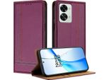 Custodia Per Oneplus Nord 2T Custodia Flip In Pelle Con Funzione Di Supporto Viola