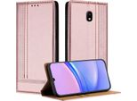 Custodia Per Telefono Cellulare Per Samsung Galaxy J3 2017 In Pelle Flip Custodia Protettiva Con Funzione Stand Rosa