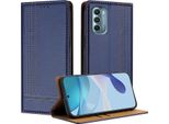 Custodia Per Motorola Moto G Stylus 5G 2022 Custodia Flip In Pelle Con Funzione Stand Blu